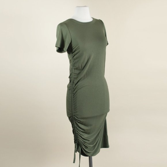 NEW Evereve Allison Joy Ruched Jersey Knit Dress - Picture 1 of 9